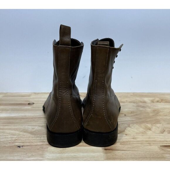 Gucci Boot Men’s Size 10 E Brown Leather Cap Toe Military Classic Ankle Tom Ford - Picture 6 of 11